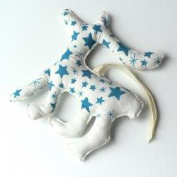 Modern reindeer tree decoration